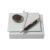 Zestaw RPBH407 - wieszak na torebkę RAH407 `Evidence Burgundy` + długopis RSL4074 `Evidence Leather Burgundy`, wielokolorowy