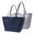 Torba na zakupy Tourbillon Reversible Bleu-Lilas, niebieski