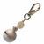 Brelok Bird Beige, beżowy