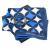 Zestaw SPBM647A - apaszka SFM623L BOOGIE BLUE + bransoletka SJB647A STARLIGHT BLACK, wielokolorowy