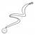 Necklace Butterfly Chrome, wielokolorowy