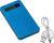 Power bank 4000 mAh, niebieski