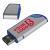 Pendrive z metalu i plastiku, wielokolorowy