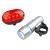 Zestaw lampek rowerowych Biker Light, srebrny