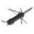 Scyzoryk 8-funkcyjny Bremen, czarny