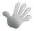 Memo magnes SHAKE HANDS, srebrny