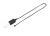 Lampa LED TIEBACK, czarny, biały