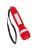 Latarka LED CHARGE LIGHT, czerwony, srebrny