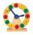 Zegar do nauki i zabawy COLOURED TIME, wielokolorowy