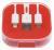 Kabel ładujący 3-w-1 RECHARGER, czerwony